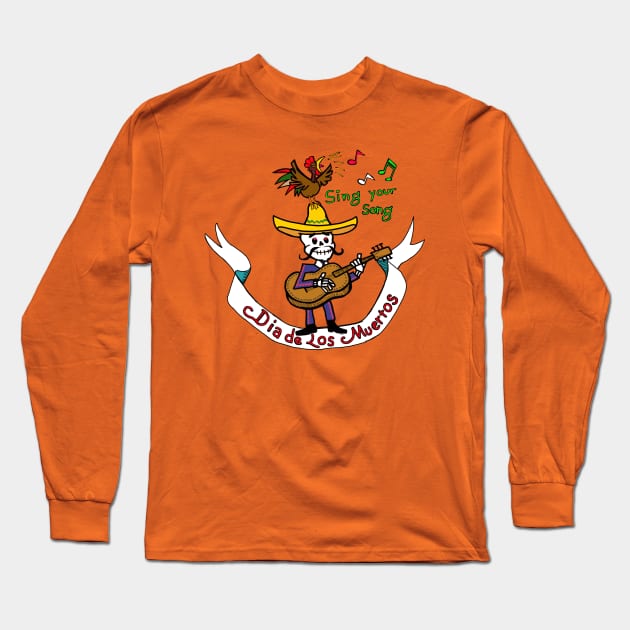 Sing Your Song Long Sleeve T-Shirt by wolfmanjaq